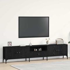 Ντουλάπι TV 200 x 25 x 44 εκ Μαύρη δρυς Επεξεργασμένο ξύλο 863677