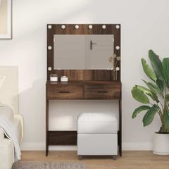 Τραπέζι περιποίησης Καφέ δρυς 78,5 x 41 x 135 εκ 865034