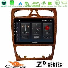 Cadence Z2 Series 8Core Android14 4+64GB Mercedes C Class (W203) Navigation Multimedia Tablet 9" (Wooden Style) Με Carplay & A