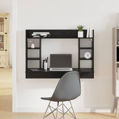 Επιτοίχιο γραφείο Μαύρη δρυς 105 x 48 x 75 εκ. 869194
