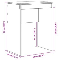 Γραφείο Λευκό 60 x 40 x 76 εκ. 869370-thumb-11