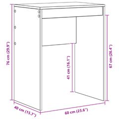 Γραφείο Λευκό 60 x 40 x 76 εκ. 869370-thumb-10