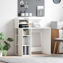 Γραφείο Λευκό Επεξεργασμένο Ξύλο 90 x 48 x 101,5 εκ. 869522