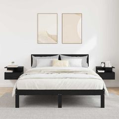 Κρεβάτι με Float με συρτάρι 2 pcs Μαύρη Οξυά 40 x 31 x 28 εκ 871757