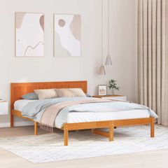Σκελετός Κρεβατιού Καφέ 160 x 200 cm Μασίφ ξύλο πεύκου 872184