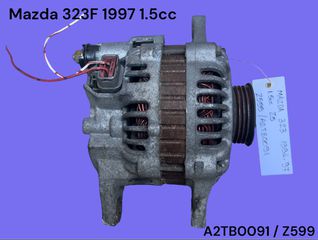 MAZDA 323 1994-1997 ΜΕΤΑΧΕΙΡΙΣΜΕΝΑ ΑΝΤΑΛΛΑΚΤΙΚΑ ( Δυναμό φόρτισης μπαταρίας με κωδικό A2TB0091 / Z599 γνήσιο μεταχειρισμένο )