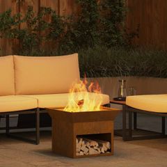 Φωτιά Σκ rusty 50 x 50 x 40 cm Ατσάλι σκληρυθέν στον αέρα 874582