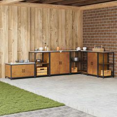 Ράφι Κουζίνας HATTEM Σκ rusty 60 x 50 x 92 εκ Ατσάλι 874967