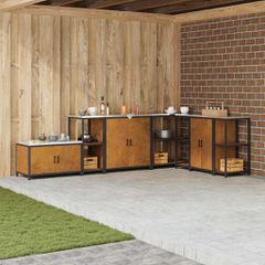 Ράφι Κουζίνας HATTEM Σκ rusty 40 x 50 x 92 εκ Ατσάλι 874974