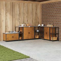 Ράφι Κουζίνας HATTEM Σκ rusty 30 x 50 x 92 εκ Ατσάλι 874981