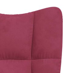 Πολυθρόνα Relax Μπορντό Βελούδινη 328177-thumb-5