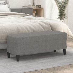 Πάγκος Σκούρο Γκρι 100x35x41 εκ. Υφασμάτινος 349408