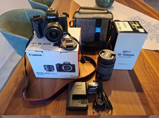Canon Eos M50 mark II + φακός EF M 15-45 f3.5-5.6 IS STM + φακός EF-M 18-150 f3.5-6.3 IS-STM
