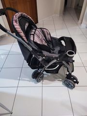 Παιδικό Καρότσι και traveller χρώμα γκρι/καφέ σε άριστη κατάσταση