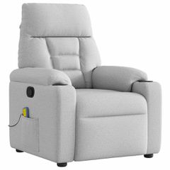 καρέκλα ανάκλισης μασάζ Cloud Grey Fabric 4015561