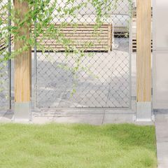 Βάσεις στύλων τετράγωνες 12 τεμάχια Ασημί Γαλβανισμένος χάλυβας 42000013