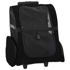 Καρότσι Κατοικίδιων 3 σε 1 Μαύρο Ύφασμα Oxford 48x32x(57-106) εκ. 42007372
