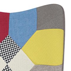 Πολυθρόνα Relax Σχέδιο Patchwork Υφασμάτινη 328194-thumb-5