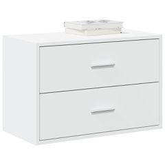 Ντουλάπι με 2συρτάρια Λευκό 60x31x40cm Ξύλινο μηχανουργικό ξύλο 858821
