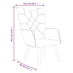 Πολυθρόνα Relax Σχέδιο Patchwork Υφασμάτινη 328195-thumb-6