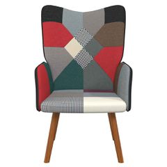 Πολυθρόνα Relax Σχέδιο Patchwork Υφασμάτινη 328195-thumb-2