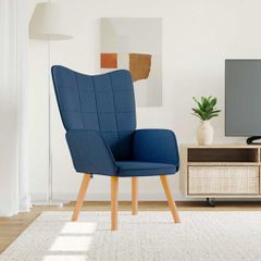 Πολυθρόνα Relax Μπλε Υφασμάτινη 327923