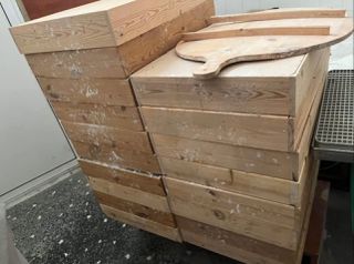 Ξύλινα δοχεία αποθήκευσης ζύμης