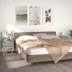 Κομοδίνα 2 τεμ. Γκρι Sonoma 40 x 35 x 47,5 εκ. 817288