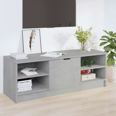 Έπιπλο Τηλεόρασης Γκρι Σκυροδέματος 102x35,5x36,5εκ. Επεξ. Ξύλο 811371