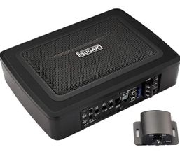 ISUDAR 9 Inch Slim Max 600W Subwoofer Active Powered Underseat Car Audio