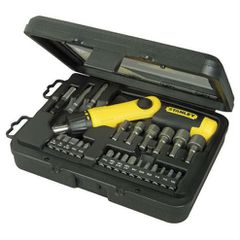 Σετ κατσαβίδι με καστάνια και μύτες STANLEY 0-63-022