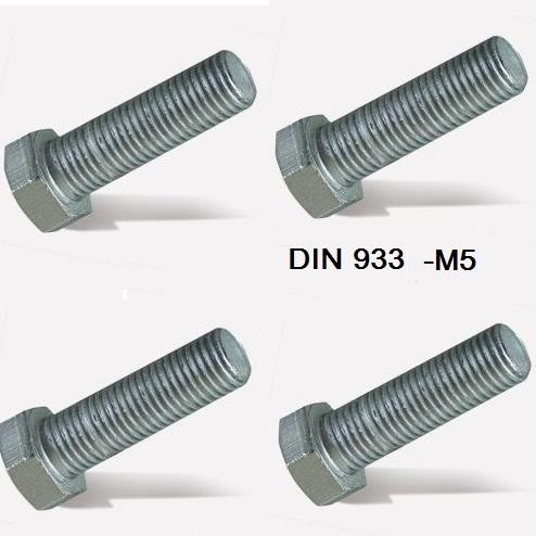 Βίδα γαλβανιζέ εξάγωνη 5,0mm