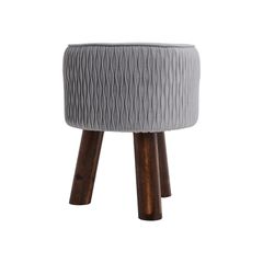 ΔΙΑΚΟΣΜΗΤΙΚΟ ΥΦΑΣΜΑΤΙΝΟ ΣΚΑΜΠΟ Fylliana SV1/3RA ΓΚΡΙ 28*28*34εκ sls