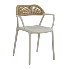 ΠΟΛΥΘΡΟΝΑ PP - UV ΓΚΡΙ - ROPE WICKER ΦΥΣΙΚΟ Πλάτος:58cm x Βάθος:53cm x Ύψος:77cm