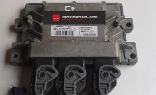 ΕΓΚΕΦΑΛΟΣ DACIA SANDERO 1.200cc 2010 55KW SIM32 ENGINE CODE D4FF S120205101A 8201082042 8201082039  ΞΕΚΛΕΙΔΩΤΟΣ ΑΡΙΣΤΟΣ - ΕΓΓΥΗΣΗ !!