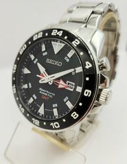 SEIKO SPORTURA KINETIC 5M85-0AA0 GMT Stainless Steel Bracelet Α90216 ΤΙΜΗ 410 ΕΥΡΩ