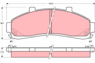 Τακάκια φρένων για FORD USA EXPLORER, RANGER / MAZDA B-SERIES LUCAS F57Z2001AA, U0Y93323ZA, ZZM049280
