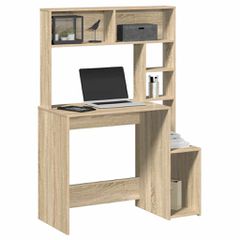Γραφείο με Ράφια Sonoma Δρυς 100x45x140 εκ. Επεξεργασμένο Ξύλο 860438