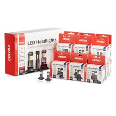 Amio - ΛΑΜΠΕΣ LED H1/H3/H4(x3)/H7(x9)/HB3/HB4 12V 60W 6.000K 5.600lm LED CAN-BUS HYBRID SERIES - ΣΕΤ 16 ΤΕΜ. (04120/AM)