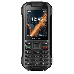 Κινητό τηλέφωνο Maxcom Strong MM918 L (Dual Sim) 2.4" Water-dust proof IP68 4G VoLTE με Φακό, Ραδιόφωνο και Κάμερα Μαύρο