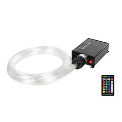 Κιτ Συστήματος Οπτικής Ίνας με 150τεμ Φ1mm x Μ200cm & RF Ασύρματο Χειριστήριο LED 5W 200lm 1° AC 220-240V IP20 Πολύχρωμο RGB - Μ11.5 x Π9 x Υ4cm - 2 Χρόνια Εγγύηση