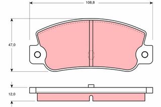 Τακάκια φρένων FIAT / LANCIA 792703, 794094, 9940969, 793485