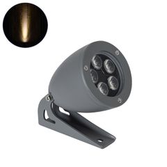 Σποτ Φωτισμού Ειδικό για Φυτά - Δέντρα LED 12W 1320lm 15° DC 24V Αδιάβροχο IP67 Μ9 x Π11 x Υ9cm Θερμό Λευκό 2700K - Γκρι Ανθρακί - 3 Years Warranty