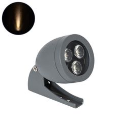 Σποτ Φωτισμού Ειδικό για Φυτά - Δέντρα LED 6W 660lm 15° DC 24V Αδιάβροχο IP67 Μ6.6 x Π9 x Υ12cm Θερμό Λευκό 2700K - Γκρι Ανθρακί - 3 Years Warranty