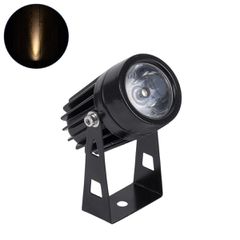 Σποτ Φωτισμου Wall Washer LED 1W 110lm 10° DC 24V Αδιάβροχο IP65 Φ5 x Υ9cm Θερμό Λευκό 3000K - Μαύρο - 3 Years Warranty
