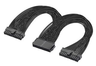 POWERTECH καλώδιο μητρικής 24pin σε 2x 24pin CAB-W052, 0.25m