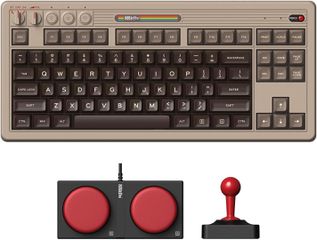 8BitDo Retro Mechanical Keyboard-C64 Edition Ασύρματο Gaming Μηχανικό Πληκτρολόγιο με Kailh Box White Διακόπτες (Αγγλικό US)