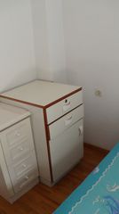 Συρταριέρα με ντουλάπι λευκή ξύλινη-thumb-1
