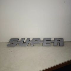 Σήμα Διακοσμητικό Μάσκας Super Γκρι