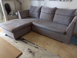Γωνιακός Τριθέσιος Καναπές